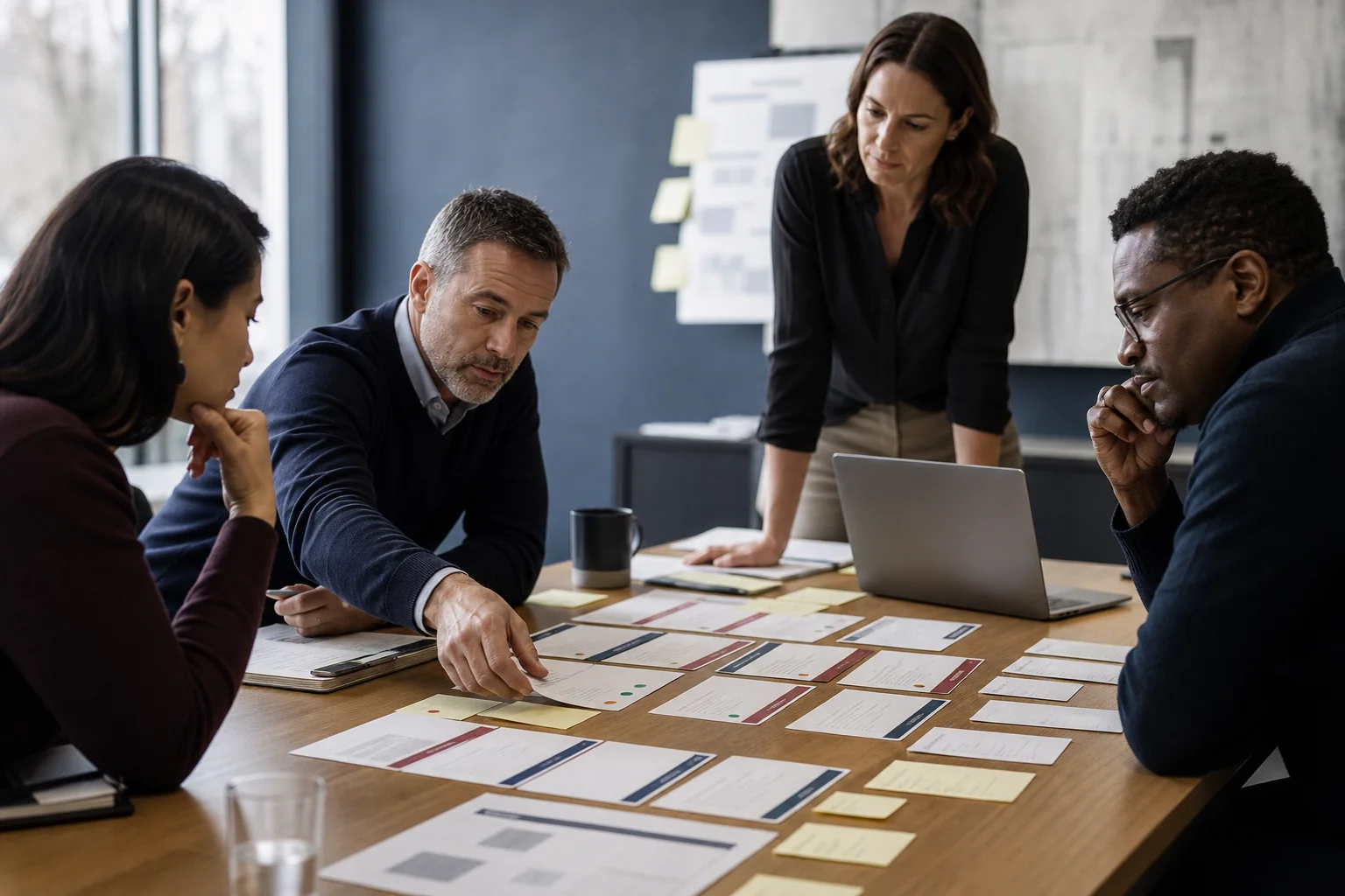 Illustrative technology planning scene
