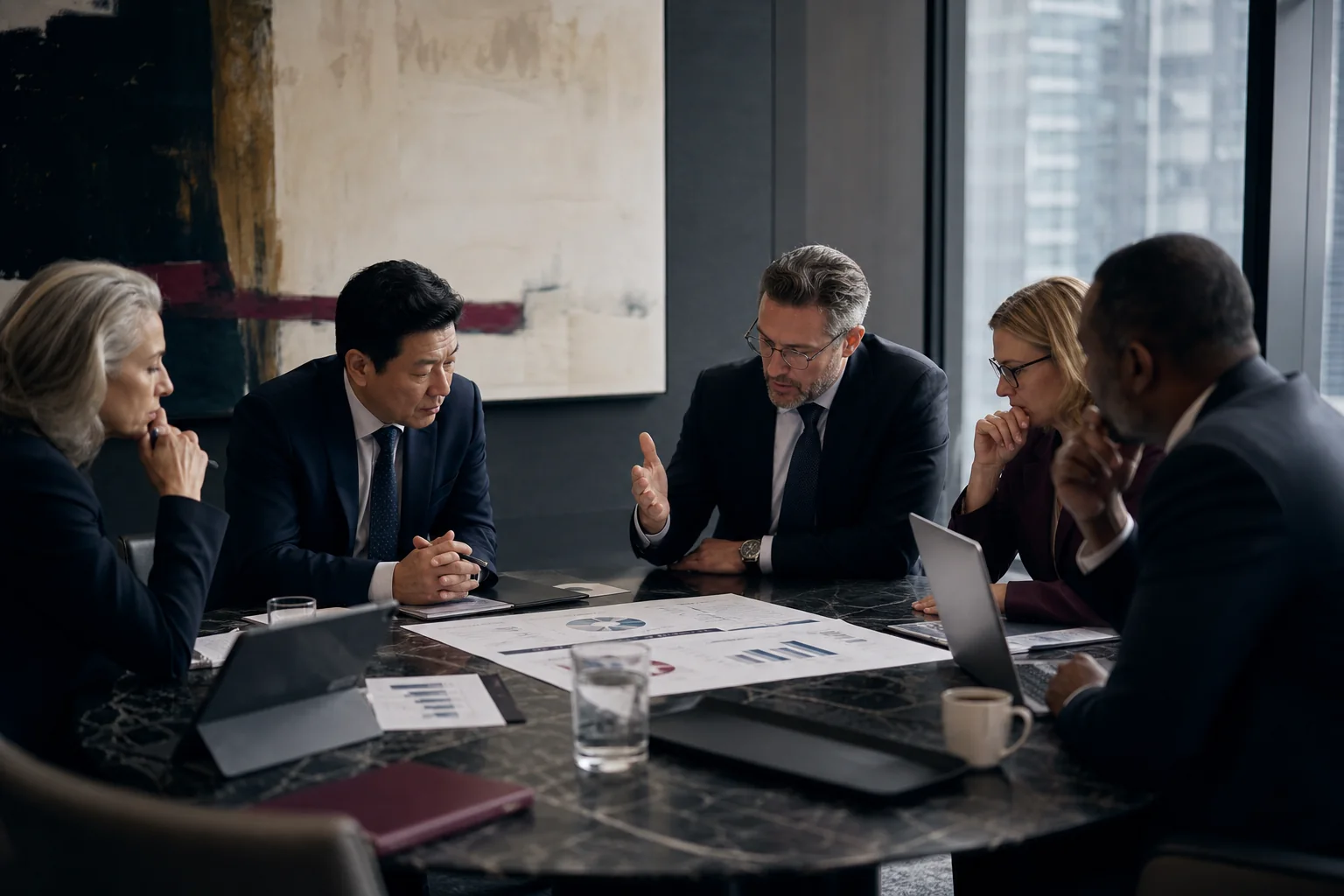 Illustrative technology planning scene